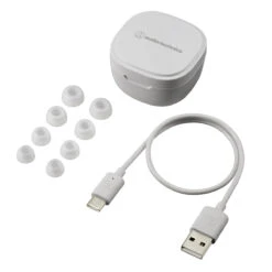 Audio-Technica ATH-SQ1TW True Wireless In-Ear Headphones -Audio Equipment Shop ATH SQ1TW acc WH