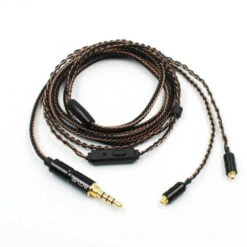 BGVP 5N OCC+Silver 4 Core Hybrid HiFi Earphone Upgrade Cable -Audio Equipment Shop BGVP Mixed Braided 5N 8 Strands DX3 mic