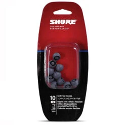 Shure EASFX1 Gray Soft Flex Eartips -Audio Equipment Shop EASFX1lg 1