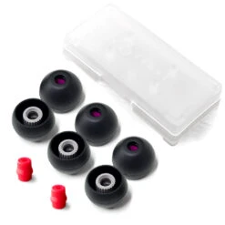 Final Audio Black+Black/Red Silicon Type E Tips Kit With Case And Nozzle Adapter -Audio Equipment Shop EXTRA LARGE ea86f856 3b9b 402a 8177 add3a0a8ab33