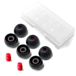 Final Audio Black+Black/Red Silicon Type E Tips Kit With Case And Nozzle Adapter -Audio Equipment Shop LARGE 87674e85 2519 4c0b a3d4 79b2954c0b1e