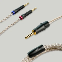 Meze Mono 3.5mm Silver-Plated PCUHD Premium Cable For Liric & 109 Pro -Audio Equipment Shop Silver 4 4mm