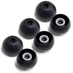 Final Audio Black Silicon Eartips For E Series -Audio Equipment Shop THREE leading image EXTRA LARGE