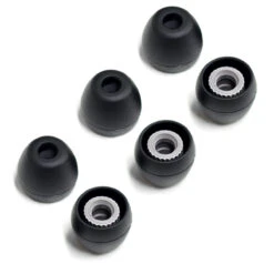 Final Audio Black Silicon Eartips For E Series -Audio Equipment Shop THREE leading image EXTRA SMALL