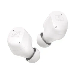 Sennheiser MOMENTUM True Wireless 3 With Adaptive Noise Cancellation -Audio Equipment Shop mtw 3 white earbuds front 1 final