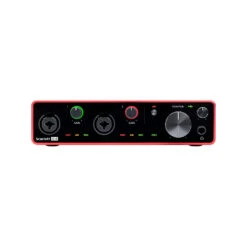 Focusrite Scarlett 4i4 3rd Gen 4-in 4-out USB Audio Interface For Musicians -Audio Equipment Shop scarlett4i4 bullets frontcopy